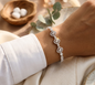 Diamond Square Link Armband