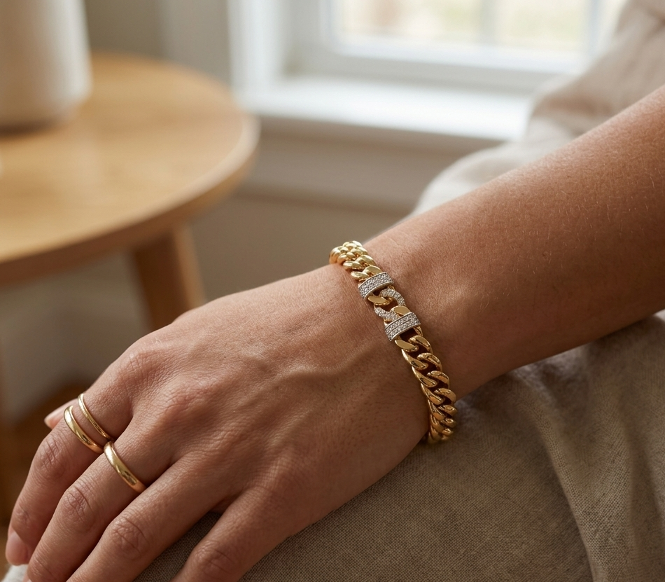 Golden Ice Armband
