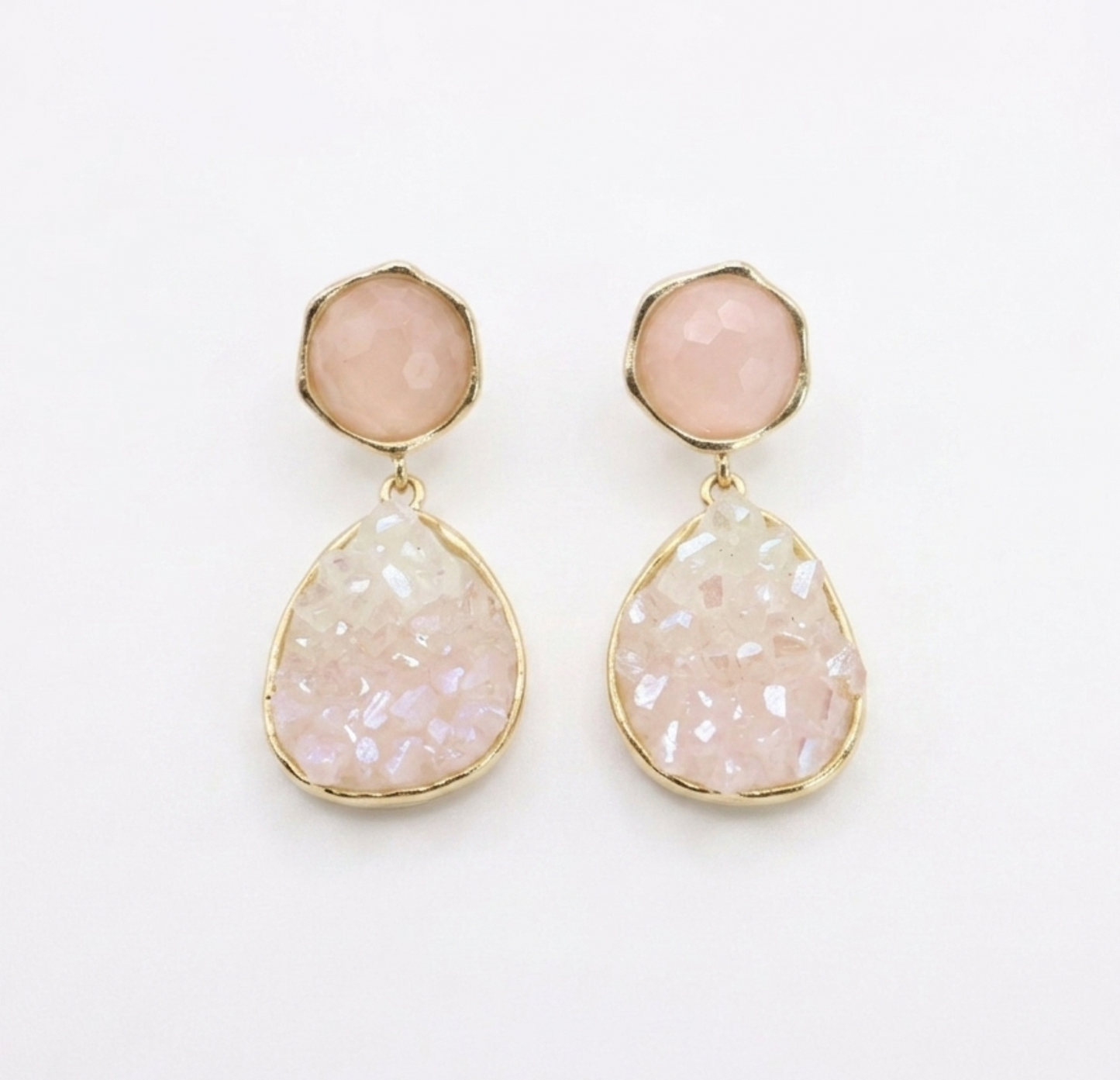 Rosé Lumi Drop Oorbel