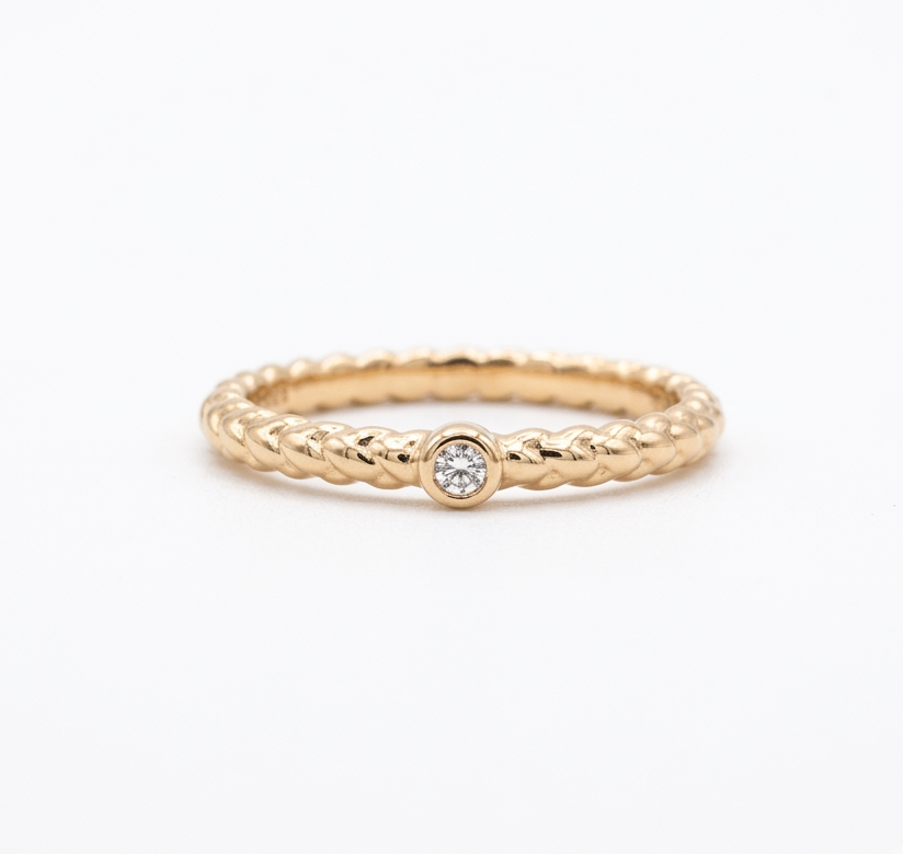 Rose Braided Spark Ring