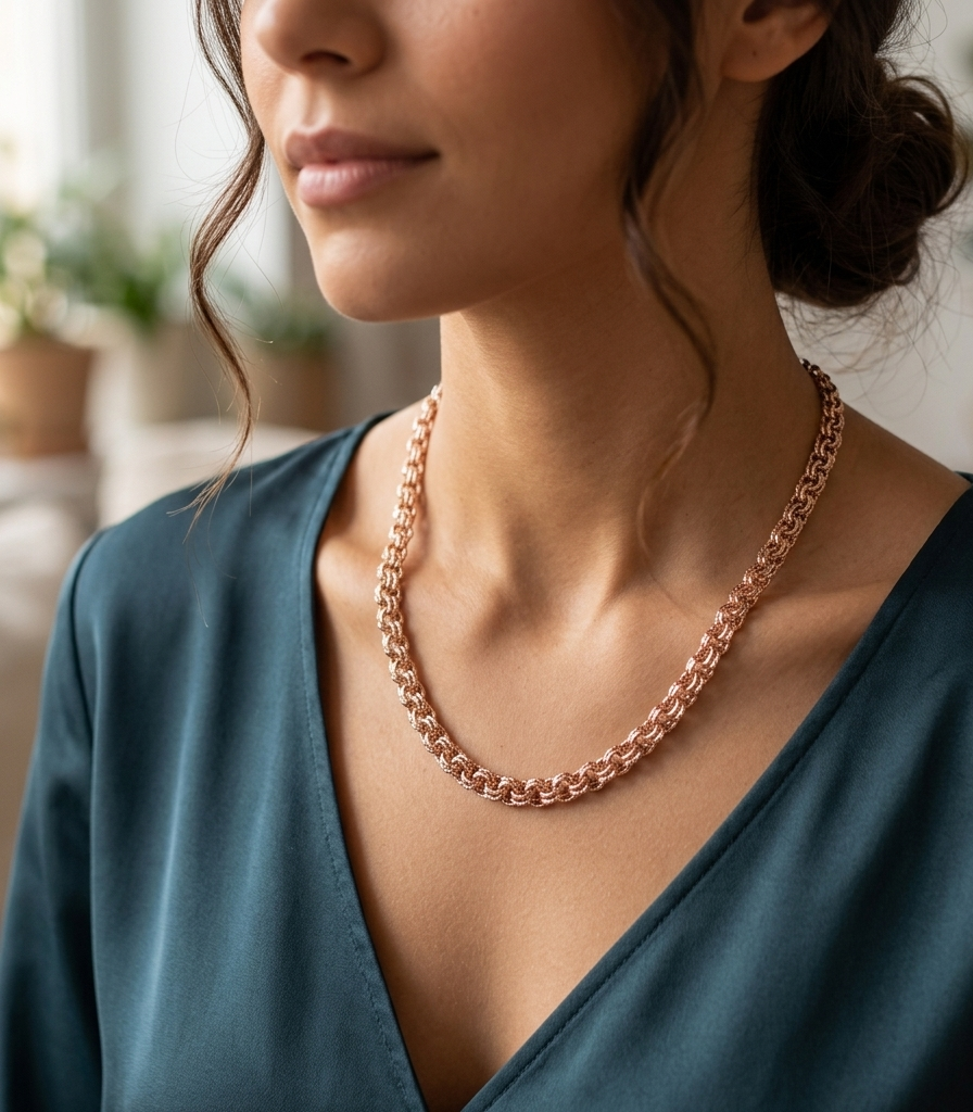 Rose Woven Chain Ketting
